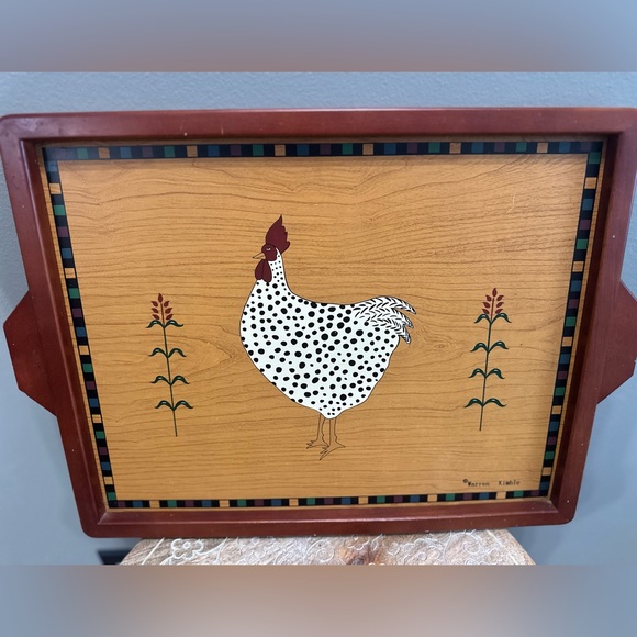 Warren Kimble Other - Warren Kimble Rooster Tray